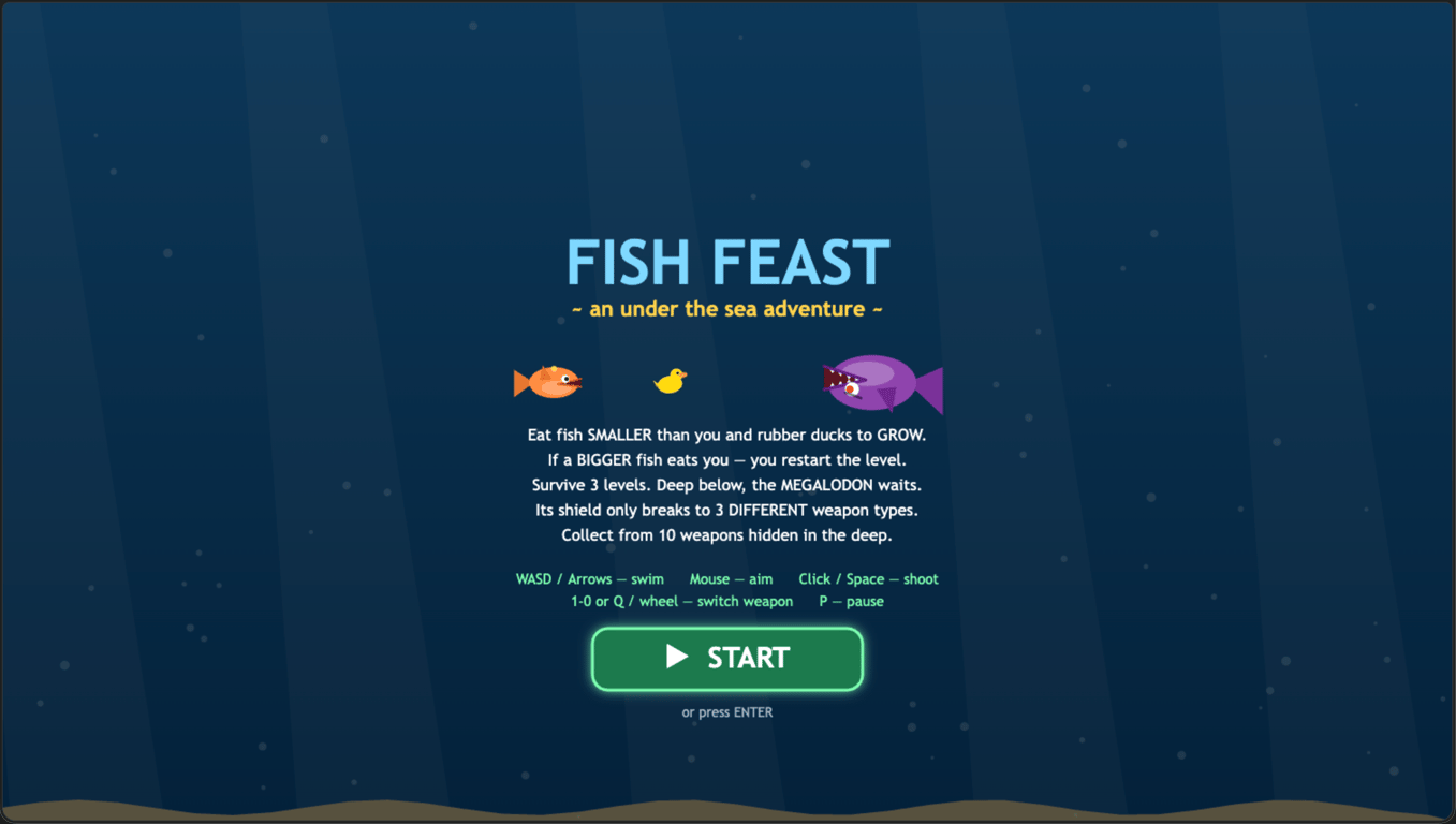 Fish Feast game screenshot